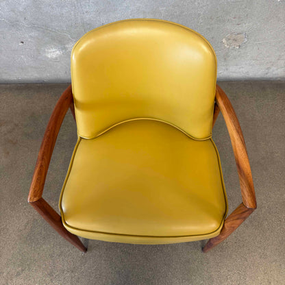 Pale Yellow 1960s Bentwood Arm Chair