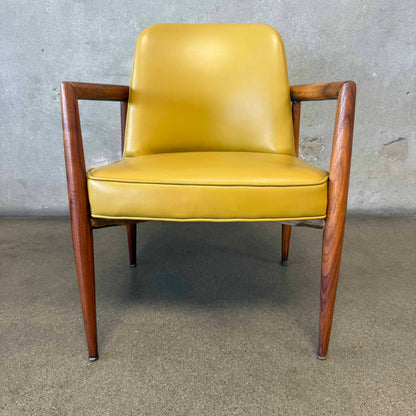 Pale Yellow 1960s Bentwood Arm Chair