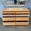MCM Russel Wright Stardust Long Eight Drawer Dresser With Mirror (Restored)