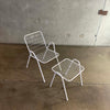 Vintage Italian Emu Arm Chair and Footstool