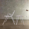 Vintage Italian Emu Arm Chair and Footstool