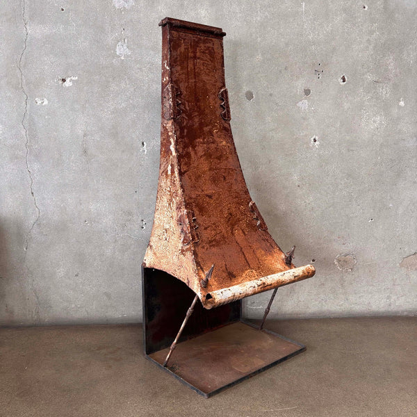 Rustic Iron Fireplace