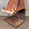 Rustic Iron Fireplace