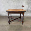 Antique Oak Drop Leaf Dining Table