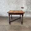 Antique Oak Drop Leaf Dining Table