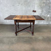 Antique Oak Drop Leaf Dining Table