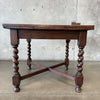 Antique Oak Drop Leaf Dining Table