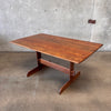 Vintage Trestle Dining Table By Gerald McCabe