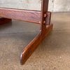 Vintage Trestle Dining Table By Gerald McCabe