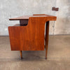 Mid Century Modern Walnut Floating Desk By Hooker