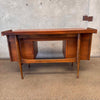 Mid Century Modern Walnut Floating Desk By Hooker