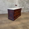 Antique Chest With White Marble