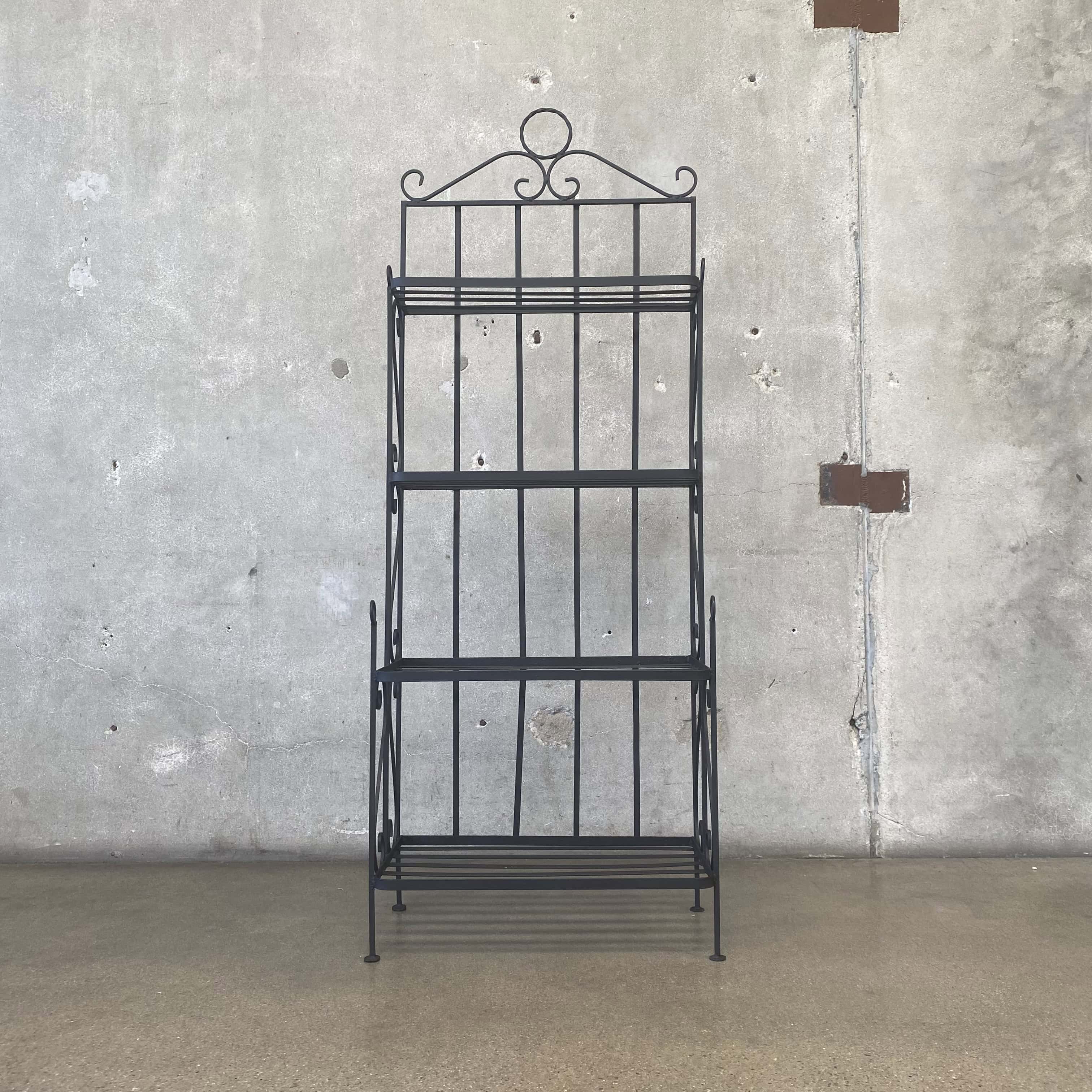 baker's rack for plants Mid Century Iron Bakers Rack Plant Stand Circa 1960's