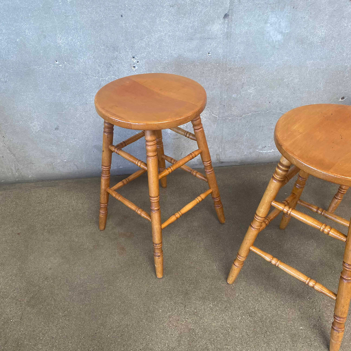 Set of Three Vintage Barstools Circa 1960's