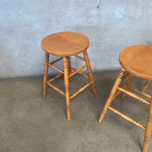 Set of Three Vintage Barstools Circa 1960's
