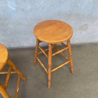 Set of Three Vintage Barstools Circa 1960's