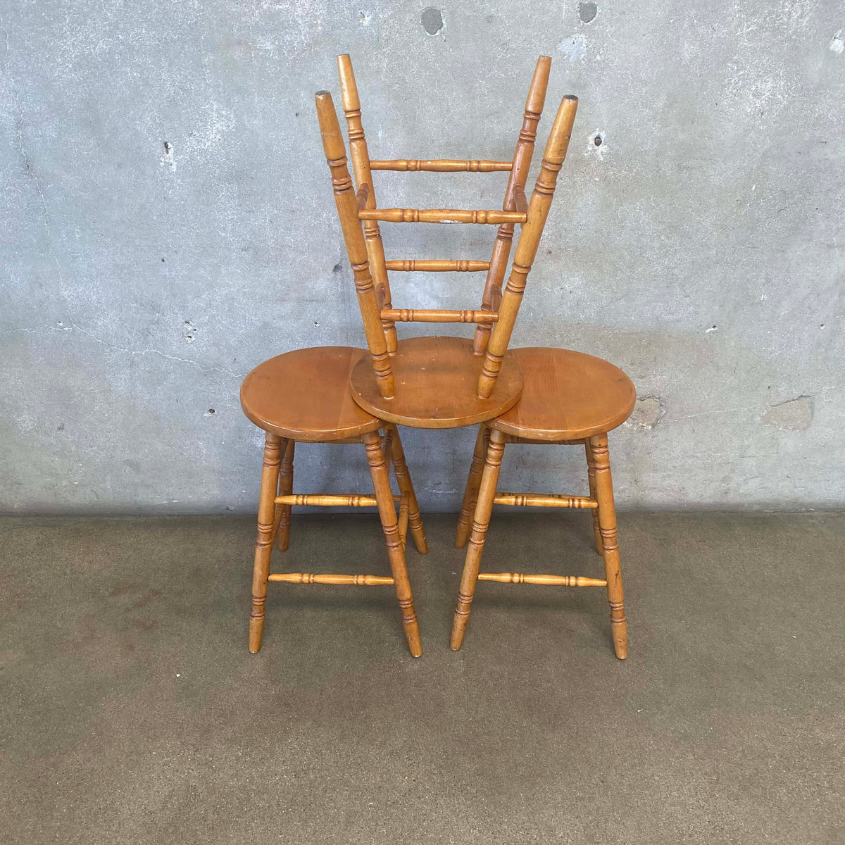Set of Three Vintage Barstools Circa 1960's