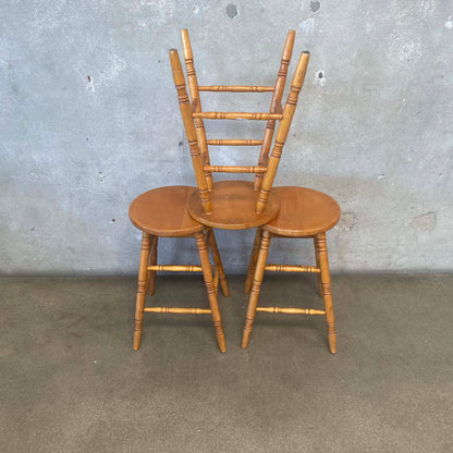 Set of Three Vintage Barstools Circa 1960's