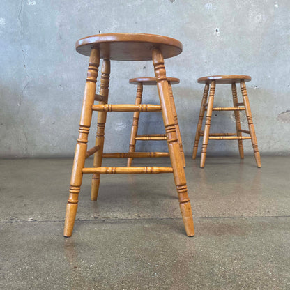 Set of Three Vintage Barstools Circa 1960's