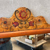 Monterey Furniture Mirror w/Crackle/Floral Painting
