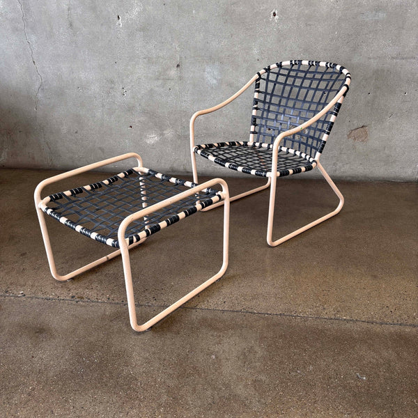 Brown Jordan Patio Chair With Ottoman