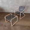 Brown Jordan Patio Chair With Ottoman