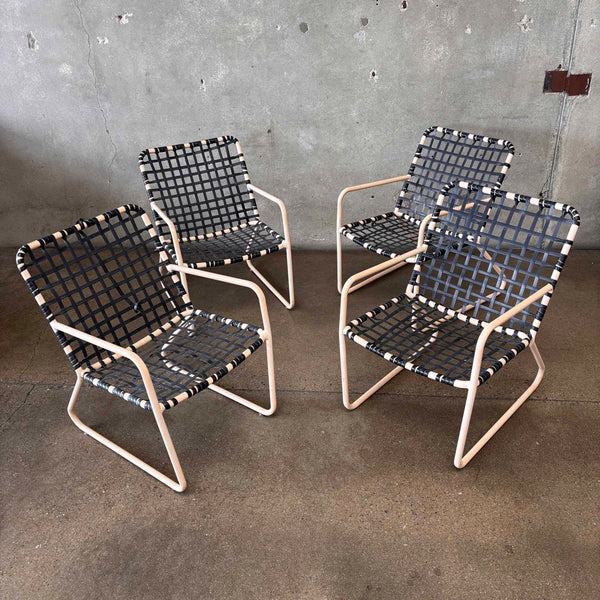 Set of Four Brown Jordan Patio Chairs