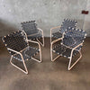 Set of Four Brown Jordan Patio Chairs