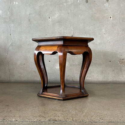 Mid Century Modern Walnut Side Table 1960s