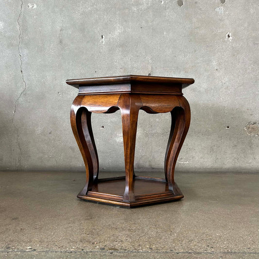 Mid Century Modern Walnut Side Table 1960s