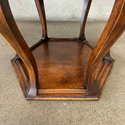 Mid Century Modern Walnut Side Table 1960s