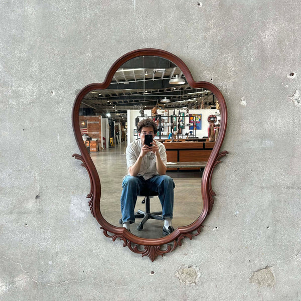 Walnut Mirror 1940s