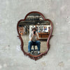 Walnut Mirror 1940s