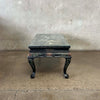 Black Asian Hand Carved Coffee Table w/ Glass