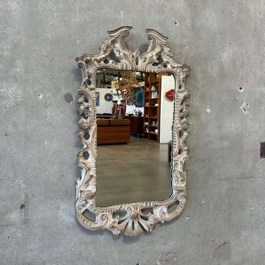 Vintage Carved Mirror Made of Wood #2