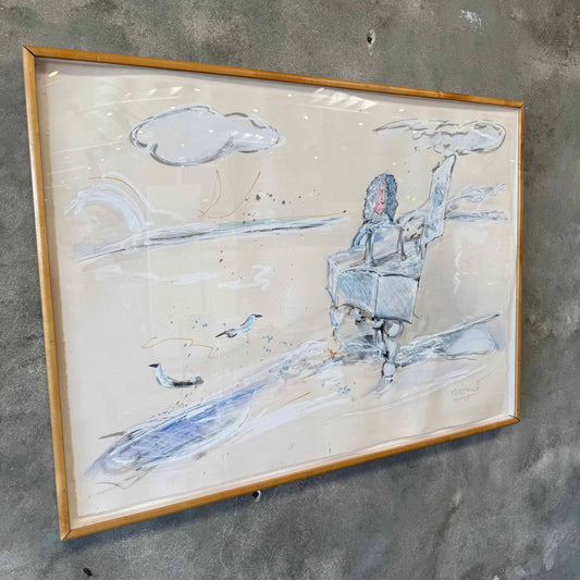1988 Painting of Beethoven at Piano