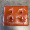 1971 Camel Leather Ekornes "Stressless" Recliner & Ottoman