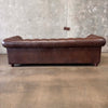 Brown Leather Chesterfield Sofa