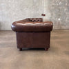 Brown Leather Chesterfield Sofa