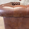 Brown Leather Chesterfield Sofa