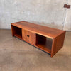 Vintage Mid Century Modern Walnut Media Console/Coffee Table