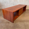 Vintage Mid Century Modern Walnut Media Console/Coffee Table