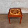 Vintage Danish Modern Teak w/Tile Top Side Table