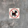 Vintage Metal Sign - No Dogs
