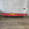 9' Vintage Surfboard Bench With Hairpin Legs