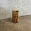 Vintage Morrocan Wood Painted Side Table
