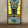 Vintage Stained Glass Panel w/Hanging Loops
