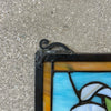 Vintage Stained Glass Panel w/Hanging Loops