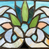 Vintage Stained Glass Panel w/Hanging Loops