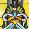Vintage Stained Glass Panel w/Hanging Loops